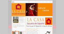 Desktop Screenshot of lacasaescueladeespanol.com